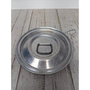 Vintage Aluminum Mirro #3 Safety Ring Pot Cover Round Metal Lid 5 1/4"
